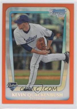 2011 Bowman Draft Picks & Prospects - Chrome Prospects - Orange Refractor #BDPP56 - Kevin Quackenbush /25