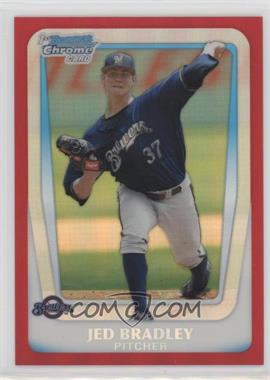 2011 Bowman Draft Picks & Prospects - Chrome Prospects - Red Refractor #BDPP16 - Jed Bradley /5