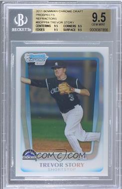 2011 Bowman Draft Picks & Prospects - Chrome Prospects - Refractor #BDPP84 - Trevor Story [BGS 9.5 GEM MINT]