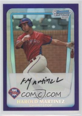 2011 Bowman Draft Picks & Prospects - Chrome Prospects - Retail Purple Refractor #BDPP19 - Harold Martinez