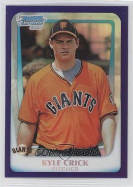 2011 Bowman Draft Picks & Prospects - Chrome Prospects - Retail Purple Refractor #BDPP24 - Kyle Crick