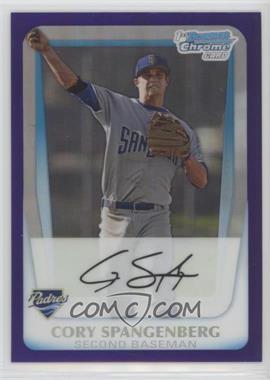 2011 Bowman Draft Picks & Prospects - Chrome Prospects - Retail Purple Refractor #BDPP80 - Cory Spangenberg