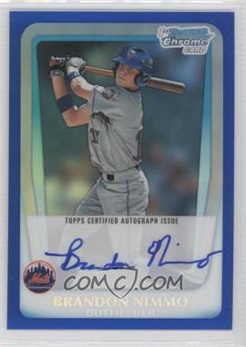 2011 Bowman Draft Picks & Prospects - Chrome Prospects Autograph - Blue Refractor #BCAP-BN - Brandon Nimmo /150