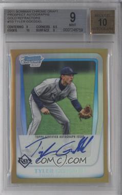 2011 Bowman Draft Picks & Prospects - Chrome Prospects Autograph - Gold Refractor #BCAP-TG - Tyler Goeddel /50 [BGS 9 MINT]