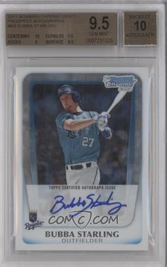 2011 Bowman Draft Picks & Prospects - Chrome Prospects Autograph #BCAP-BS - Bubba Starling [BGS 9.5 GEM MINT]