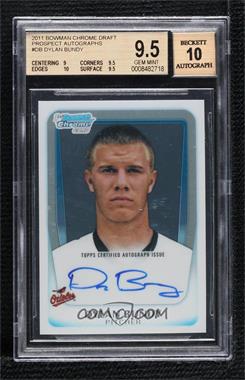 2011 Bowman Draft Picks & Prospects - Chrome Prospects Autograph #BCAP-DB - Dylan Bundy [BGS 9.5 GEM MINT]