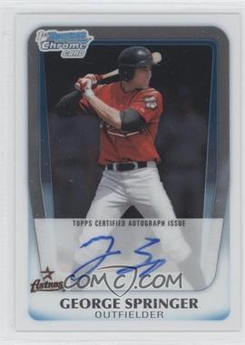 2011 Bowman Draft Picks & Prospects - Chrome Prospects Autograph #BCAP-GS - George Springer