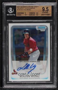 2011 Bowman Draft Picks & Prospects - Chrome Prospects Autograph #BCAP-KW - Kolten Wong [BGS 9.5 GEM MINT]