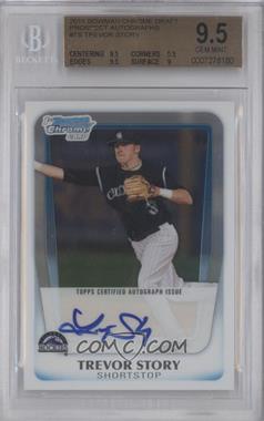 2011 Bowman Draft Picks & Prospects - Chrome Prospects Autograph #BCAP-TS - Trevor Story [BGS 9.5 GEM MINT]