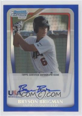 2011 Bowman Draft Picks & Prospects - Chrome USA 16U National Team Autograph - Blue Refractor #AA-BB - Bryson Brigman /99