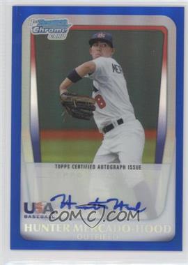 2011 Bowman Draft Picks & Prospects - Chrome USA 16U National Team Autograph - Blue Refractor #AA-HM - Hunter Mercado-Hood /99