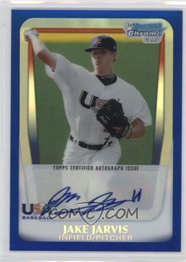 2011 Bowman Draft Picks & Prospects - Chrome USA 16U National Team Autograph - Blue Refractor #AA-JJ - Jake Jarvis /99