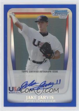 2011 Bowman Draft Picks & Prospects - Chrome USA 16U National Team Autograph - Blue Refractor #AA-JJ - Jake Jarvis /99