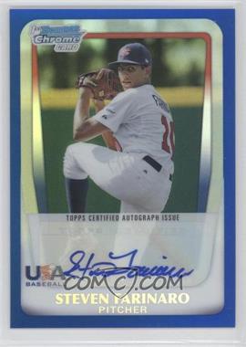 2011 Bowman Draft Picks & Prospects - Chrome USA 16U National Team Autograph - Blue Refractor #AA-SF - Steven Farinaro /99