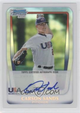 2011 Bowman Draft Picks & Prospects - Chrome USA 16U National Team Autograph - Refractor #AA-CS - Carson Sands /199