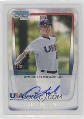 2011 Bowman Draft Picks & Prospects - Chrome USA 16U National Team Autograph - Refractor #AA-CS - Carson Sands /199