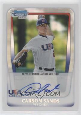 2011 Bowman Draft Picks & Prospects - Chrome USA 16U National Team Autograph - Refractor #AA-CS - Carson Sands /199