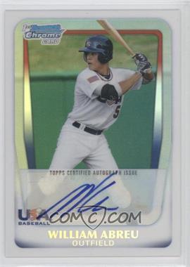 2011 Bowman Draft Picks & Prospects - Chrome USA 16U National Team Autograph - Refractor #AA-WA - William Abreu /199