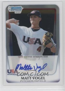 2011 Bowman Draft Picks & Prospects - Chrome USA 16U National Team Autograph #AA-MV - Matt Vogel