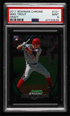 2011 Bowman Draft Picks & Prospects - Chrome #101 - Mike Trout [PSA 9 MINT]