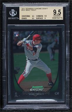 2011 Bowman Draft Picks & Prospects - Chrome #101 - Mike Trout [BGS 9.5 GEM MINT]