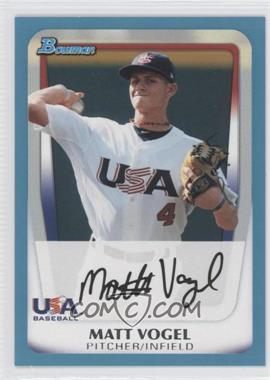 2011 Bowman Draft Picks & Prospects - Prospects - Blue #BDPP110 - Matt Vogel /499