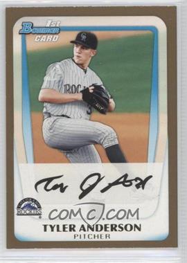 2011 Bowman Draft Picks & Prospects - Prospects - Gold #BDPP3 - Tyler Anderson