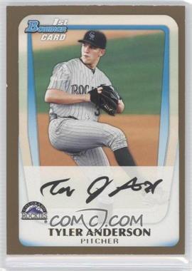 2011 Bowman Draft Picks & Prospects - Prospects - Gold #BDPP3 - Tyler Anderson