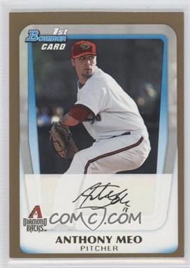 2011 Bowman Draft Picks & Prospects - Prospects - Gold #BDPP59 - Anthony Meo