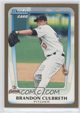 2011 Bowman Draft Picks & Prospects - Prospects - Gold #BDPP64 - Brandon Culbreth