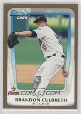 2011 Bowman Draft Picks & Prospects - Prospects - Gold #BDPP64 - Brandon Culbreth