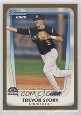 2011 Bowman Draft Picks & Prospects - Prospects - Gold #BDPP84 - Trevor Story [EX to NM]