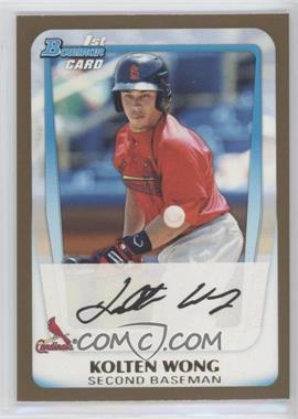 2011 Bowman Draft Picks & Prospects - Prospects - Gold #BDPP91.1 - Kolten Wong