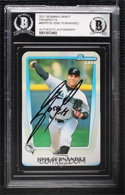 2011 Bowman Draft Picks & Prospects - Prospects #BDPP29 - Jose Fernandez [BAS BGS Authentic]