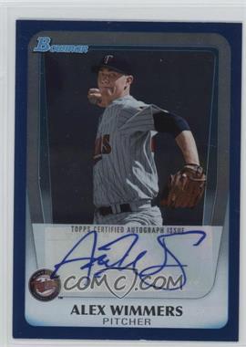 2011 Bowman Draft Picks & Prospects - Retail Prospects Autographs - Blue #BPA-AW - Alex Wimmers /199