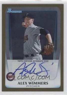 2011 Bowman Draft Picks & Prospects - Retail Prospects Autographs - Gold #BPA-AW - Alex Wimmers /50