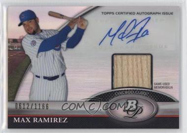 2011 Bowman Platinum - Autograph Relic Refractor #BAR-MR - Max Ramirez /1166