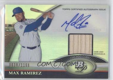 2011 Bowman Platinum - Autograph Relic Refractor #BAR-MR - Max Ramirez /1166