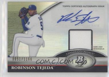 2011 Bowman Platinum - Autograph Relic Refractor #BAR-RT - Robinson Tejeda /1166