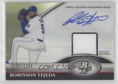 2011 Bowman Platinum - Autograph Relic Refractor #BAR-RT - Robinson Tejeda /1166