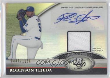 2011 Bowman Platinum - Autograph Relic Refractor #BAR-RT - Robinson Tejeda /1166