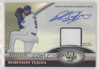 2011 Bowman Platinum - Autograph Relic Refractor #BAR-RT - Robinson Tejeda /1166