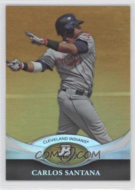 2011 Bowman Platinum - [Base] - Gold #13 - Carlos Santana