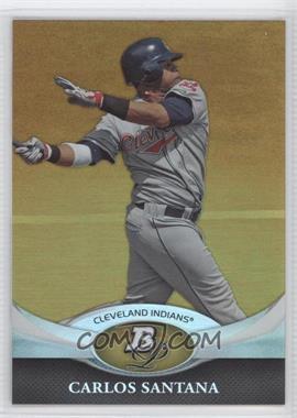 2011 Bowman Platinum - [Base] - Gold #13 - Carlos Santana