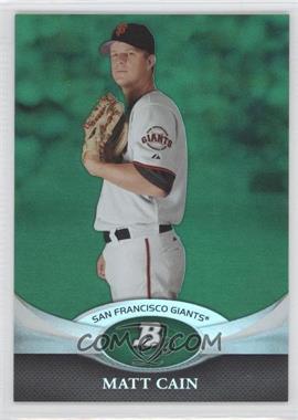 2011 Bowman Platinum - [Base] - Green #54 - Matt Cain