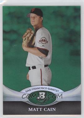 2011 Bowman Platinum - [Base] - Green #54 - Matt Cain