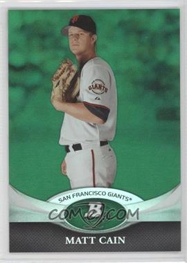 2011 Bowman Platinum - [Base] - Green #54 - Matt Cain