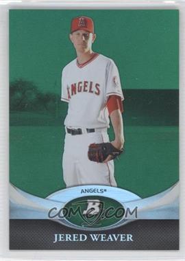 2011 Bowman Platinum - [Base] - Green #56 - Jered Weaver