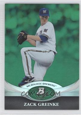 2011 Bowman Platinum - [Base] - Green #70 - Zack Greinke