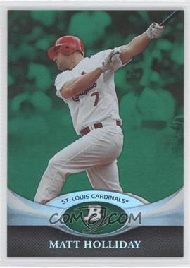 2011 Bowman Platinum - [Base] - Green #98 - Matt Holliday